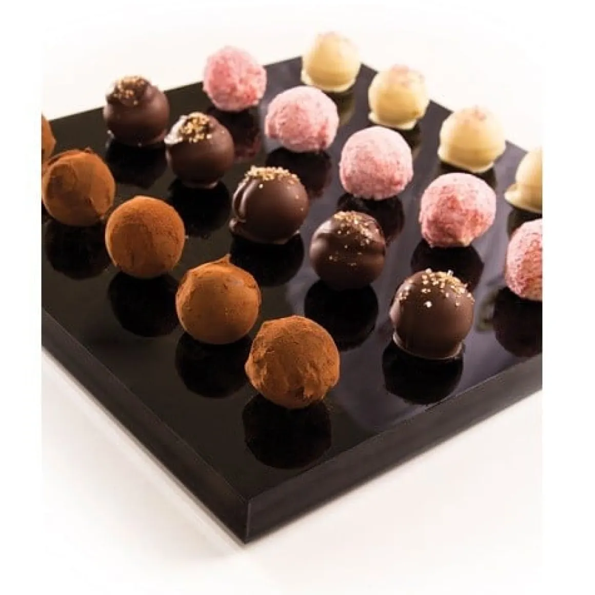 Dobla Truffelkogel Pure Chocolade 25 mm (504 stuks)