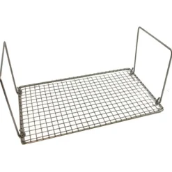 Doorhaalrekje RVS 15x25 cm. met handgrepen