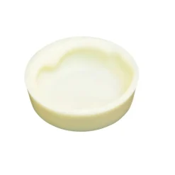 DV Chocoladedecoratie Kuipje Rond Wit 144st**
