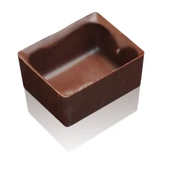 DV Chocoladedecoratie Kuipje Rechthoek Puur 70st