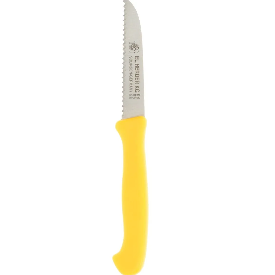 El Herder Gekarteld Schilmes RVS Geel 8cm