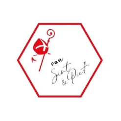 Etiket 'Van Sint & Piet' 500 stuks