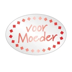 Etiket 'Voor Moeder' 500 stuks**