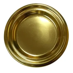 Gebaksschoteltje kunststof Rond Goud Ø86mm