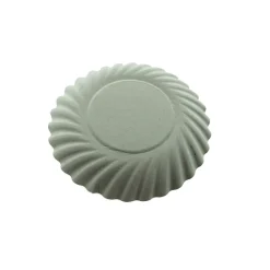Gebaksschoteltje Rond Ribbel Ecru Ø8,8cm 100st.