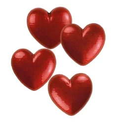 Günthart Chocoladedecoratie Hartjes Rood Klein 264st.