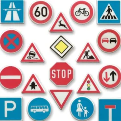 Günthart Fondantschildjes Verkeersborden 100st.