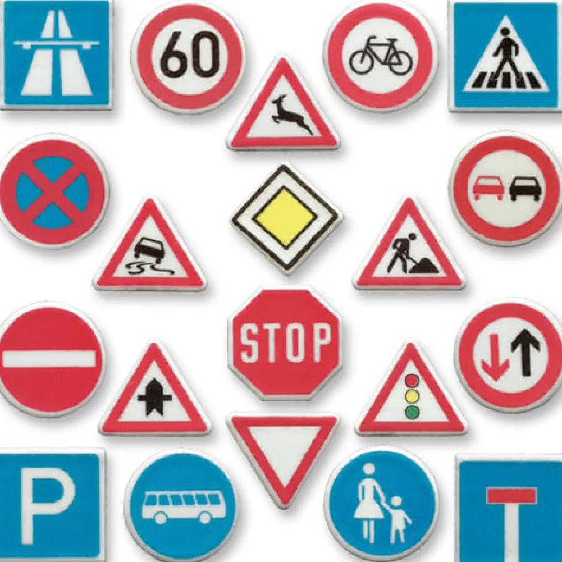 Günthart Fondantschildjes Verkeersborden 100st.