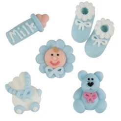 Günthart Suikerdecoratie Baby Blauw 96st.