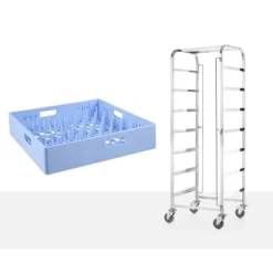 Hendi Afwaskorven trolley - 7x 500x500 mm