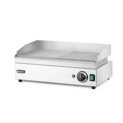 Hendi Bakplaat half geribbeld 220V/2400W