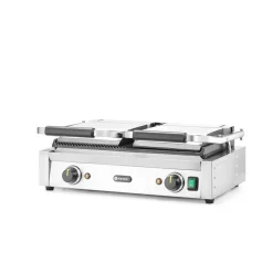 Hendi Contactgrill - dubbele versie half geribd