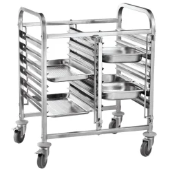 Hendi Dubbele regaalwagen - 12 x GN 1/1 810x610x(H)960mm