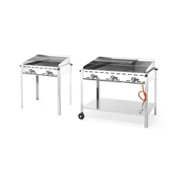 Hendi Green Fire 3 branders incl. bakplaat + 2 GN1/1 rooster
