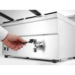 Hendi Inductie friteuse met aftapkraan - 2 x 8L