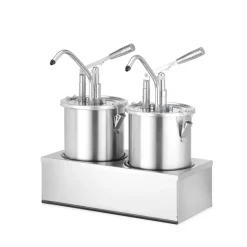 Hendi Sauspomp roestvast staal set 2 stuks 2x 4,5L