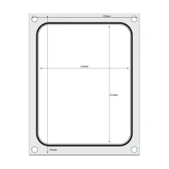 Hendi Traysealer matrix container 227x178 mm