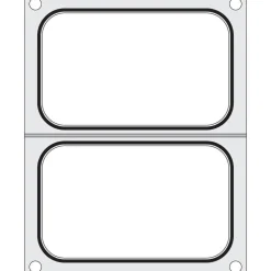 Hendi Traysealer matrix 2x container 178x113 mm