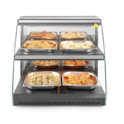 Hendi Warmhoudvitrine Quartz tweelaags
