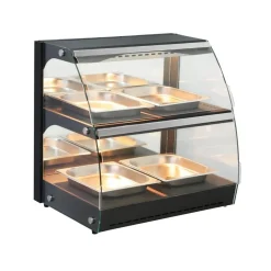 Hendi Warmhoudvitrine Quartz tweelaags