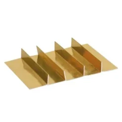 Interieur Chocoladeletterdoos 5-vaks Goud 48 stuks