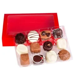 Interieur Chocoladeletterdoos 12-vaks Transparant 48 stuks