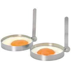 Kitchen Craft Eier Bakringen RVS Set/2