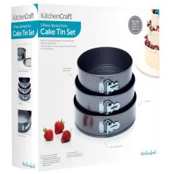 Kitchen Craft Springvormen Ø22-24-26cm Set/3