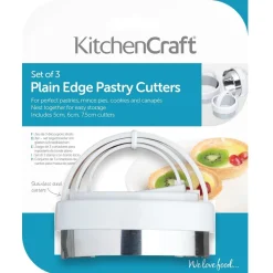 Kitchen Craft Uitsteker Rond Set/3 RVS