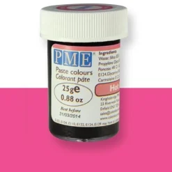 Kleurstof gel PME Hot Pink 25 gram
