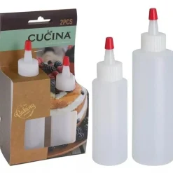 Knijpflesjes Garneren Set/2