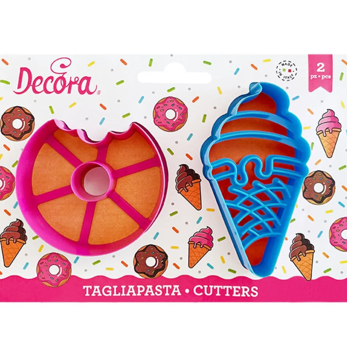 Koekjes Uitstekers Donut en IJsje