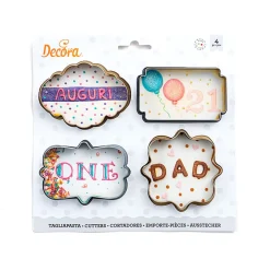 Koekjes Uitsteker Set Frames 4-delig