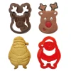 Koekjes Uitstekerset Kerstman & Rendier