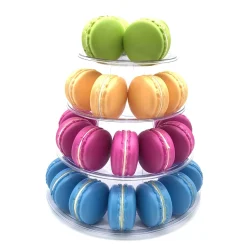 Macaron standaard plastic 4 delig