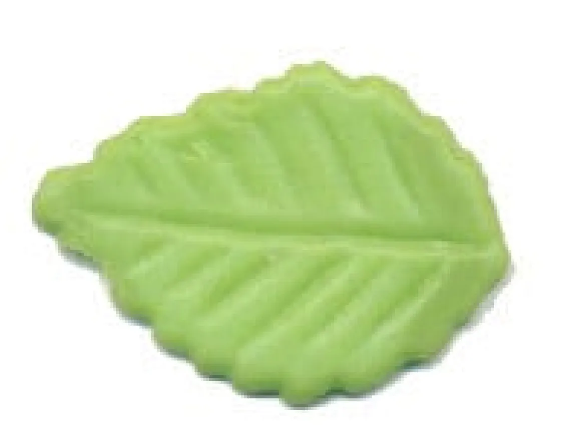 Marsepein Blaadjes Groen 40x28mm / 200st.