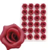 Marsepein Rozen Bordeaux 6-blads 25mm (24 st.)