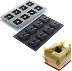 Martellato Siliconen Vorm Cube 50x50mm (8) Set/2**