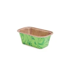 Mini Cakevorm Karton 8x4x4cm Groen (per stuk)
