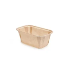 Mini Cakevorm Karton 8x4x4cm Kraft (per stuk)