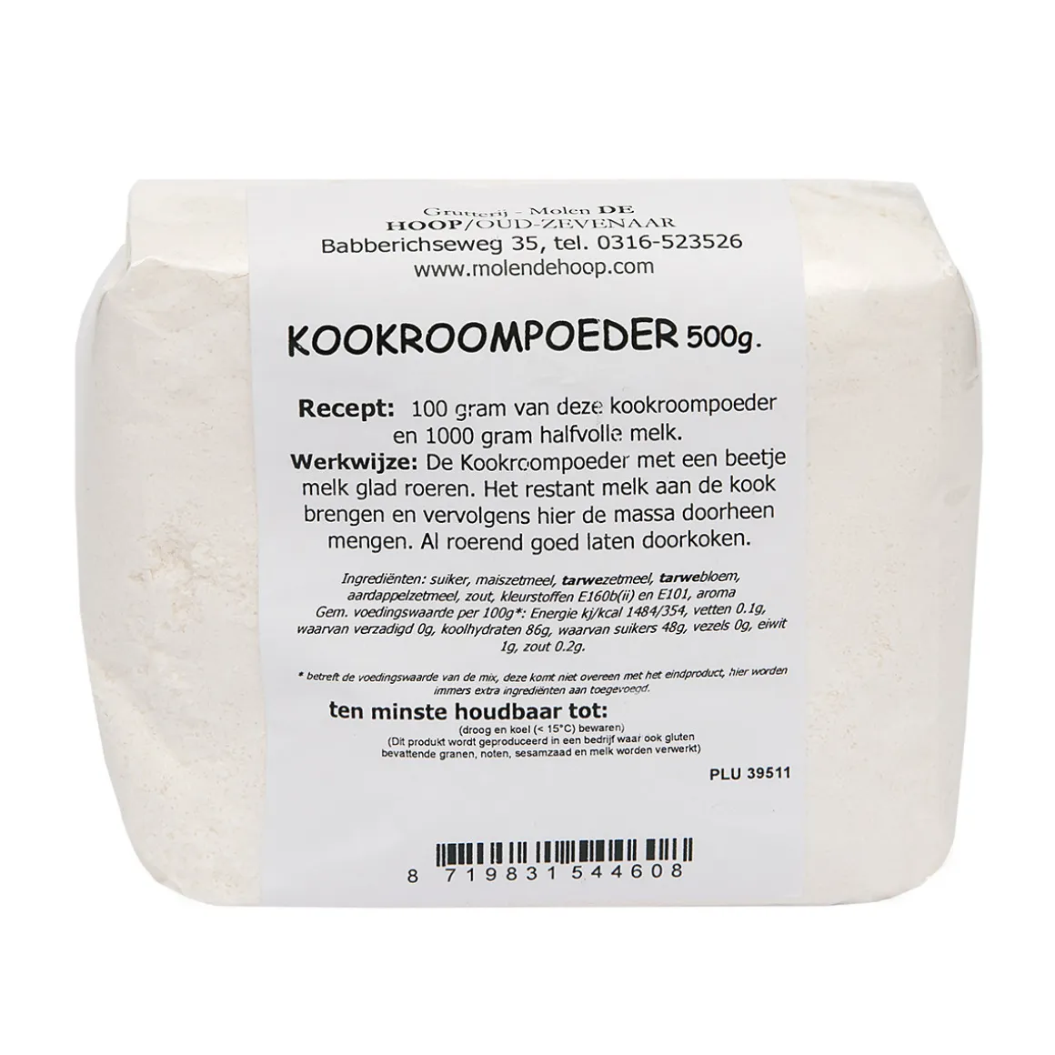 Molen de Hoop Kookroompoeder 500g