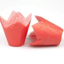 Muffin cups tulpmodel Rood 200 st.