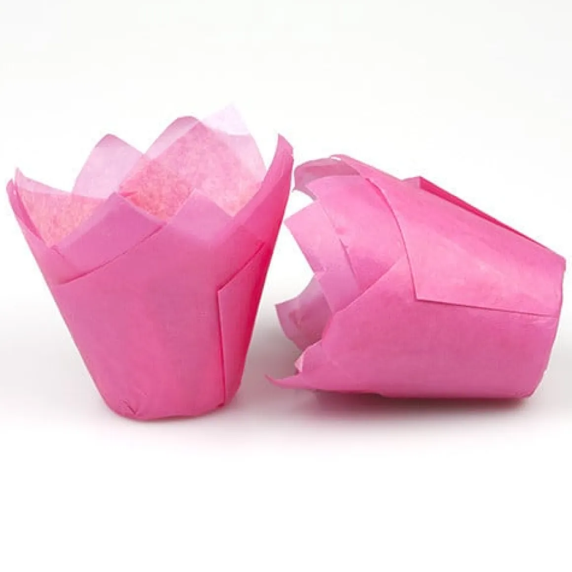 Muffin cups tulpmodel Roze 200 st.