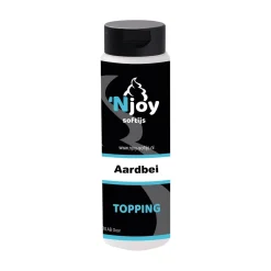 Njoy Topping Aardbei (500ml)