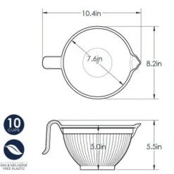Nordic Ware Beslagkom Kunststof 2,4L (Ø19cm)