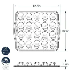 Nordic Ware Mini Doodshoofdjes (20x) Bakvorm