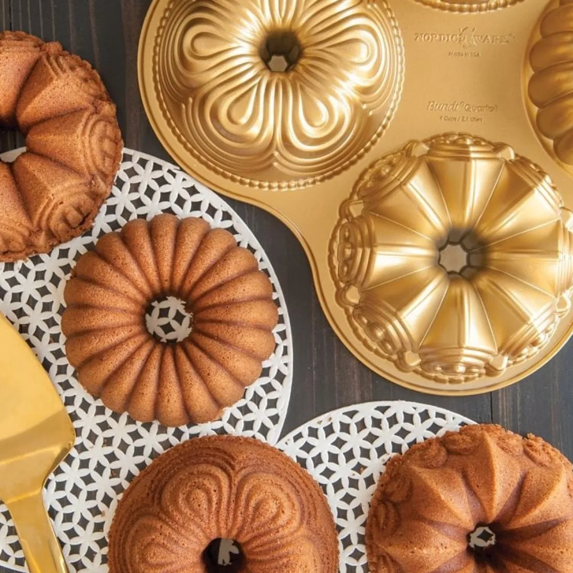 Nordic Ware Tulband Kwartet Bakvorm