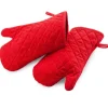 Ovenwanten Vlamvertragend Katoen Rood (max 250°C) 32cm