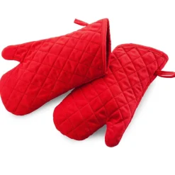 Ovenwanten Vlamvertragend Katoen Rood (max 250°C) 32cm