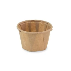 Papieren Bakje Rond Bruin Ø4,4x2,7cm 200st.